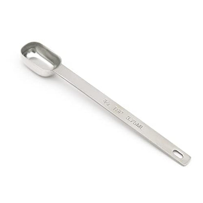 1PCS 3/4tsp (1/4tbsp, 3.75ml) Single Measuring Spoon, Stainless Steel Long Handle Individual Teaspoons Only - size: 3/4tsp|1/4tbsp|3.75ml|1/8oz
