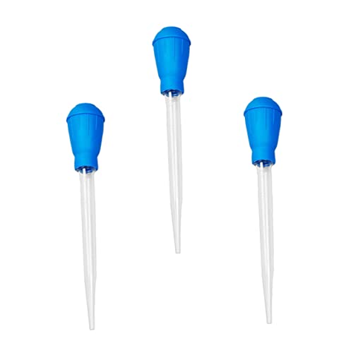 Abaodam 3pcs Fish Tank Cleaning Dropper Easy to Use Aquarium Water Changer and Feces Siphon for Efficient Tank Maintenance for Shrimp and Coral Feeding