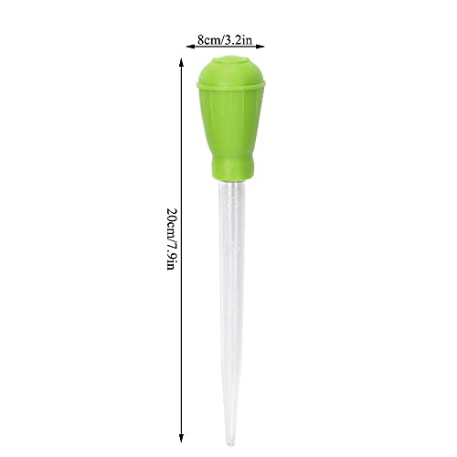 Fish Pipette Dropper Mini Manual Water Changer Aquarium Gravel Cleaner Waste Remover Changer Aquarium Dropper Pipette Feeder Water Transfer(Green)