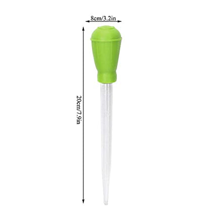 Fish Pipette Dropper Mini Manual Water Changer Aquarium Gravel Cleaner Waste Remover Changer Aquarium Dropper Pipette Feeder Water Transfer(Green)