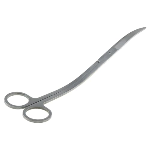 DGZZI 25cm Wave Scissors Stainless Steel Aquatic Weed Pruning Tool Fish Tank Aquarium Cleaning Flat Sand Shovel Algae Scraper Pet Supplies