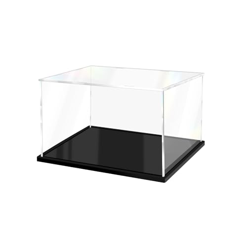 Acrylic Display Case for Collectibles, Clear Display Box 10x6x6in - size: 10 x 6 x 6 inches