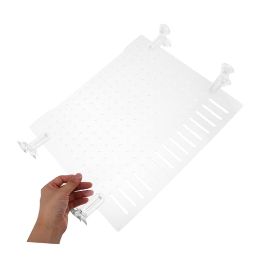 VICASKY Acrylic Aquarium Divider Fish Tank Isolation Board Suction Cups Partition Mesh for Baby Fish Separation Shrimp Isolation and Aquatic Tank Dividers