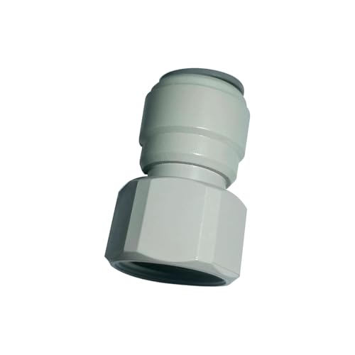 Acetal Copolymer 1/2" Tube OD Tube Fittings,1/2" Female Adapter, Push to connect for RO water filter system parts (pack of 5) - style: Female Adapter 1/2"