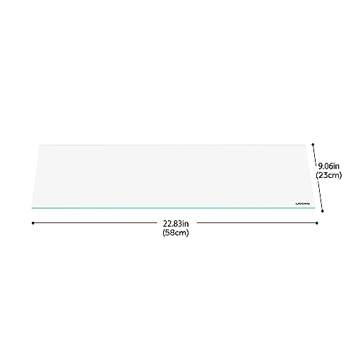 4mm Thick Clear Glass Aquarium Lid,Includes 4 Clips for Secure Placement, 580 x 230mm,(22.83x9.06 inches) for 583-585mm Inner Length Aquariums,Adapted to LANDEN SD603036/SL603018 - size: 580x230mm (1 pc)