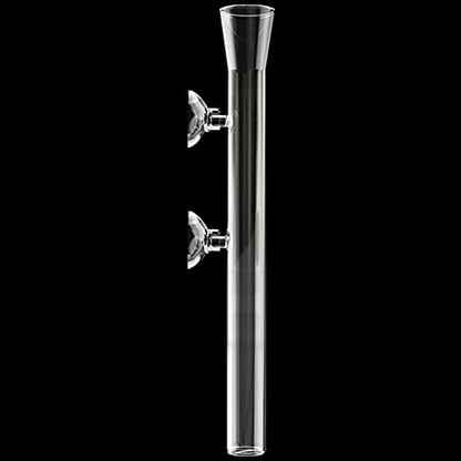 250mm Glass Aquarium Shrimp Feeding Tube Aquarium Clear Fish Food Feeder Tube for Fish Tank with 2pcs Suction Cups