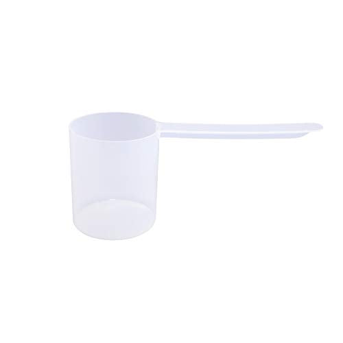 80cc Long Handle Measuring Scoop (1/3 Cup / 2.7 oz / 80mL) - Heavy-Duty Plastic Spoon for Powders, Protein, Coffee, and Baking, 1-Pack - size: 80 cc | 1/3 Cup | 2.7 fl oz. | 80 mL