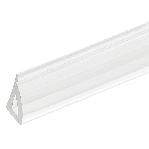 uxcell U Channel Edge Trim, 4.9ft Length Soft Rubber Guard Seal Strip Edge Protector Fit for 2-3mm Edge, (25/64" W x 15/64" H) Clear - size: 25/64"x 15/64"x 4.9ft