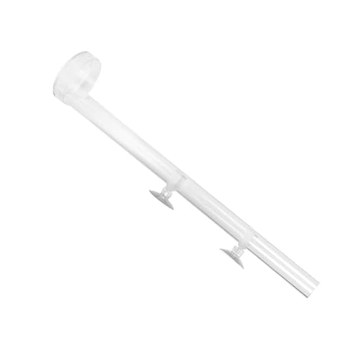 Aquarium Feeding Tube Kit, Acrylic Transparent Aquarium Fish Shrimp Feeder Fish Feeding Tube with Tray Set for Fish Aquarium Shrimp Tropical Fish Feeding (Tube - size: Tube length 25cm