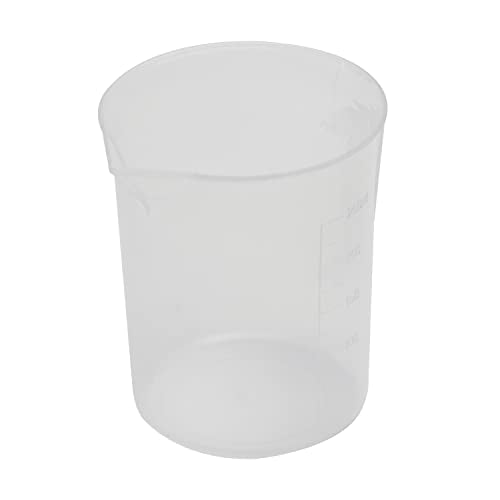Othmro Plastic Laboratory Water Liquid Container Measuring Beaker with Handle 250ml Good for Kitchen Bake 1pcs - color: 250ml 1Pcs(H)