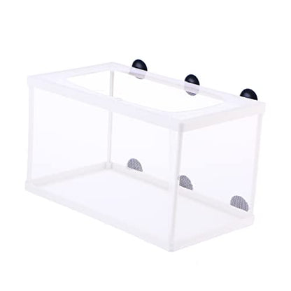 Aquarium Mesh Fish Net for Fry Incubator Suction Cup Breeding Box Betta Fish Aquarium Net