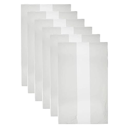 6 Pk 3 Mil Clear Gusseted Polyethylene Bags Extra Large Poly Clear 20"x18"x 36" Industrial Protection Blanket Storage Bag Protector Shield Dust Dirt Home Waterproof Durable Heavy Duty Multipurpose