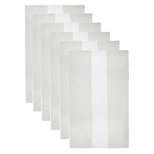 6 Pk 3 Mil Clear Gusseted Polyethylene Bags Extra Large Poly Clear 20"x18"x 36" Industrial Protection Blanket Storage Bag Protector Shield Dust Dirt Home Waterproof Durable Heavy Duty Multipurpose