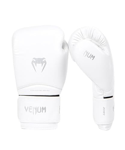Venum Contender Boxing Gloves - color: White/Silver, size: 14-Ounce, style: Contender 1.5