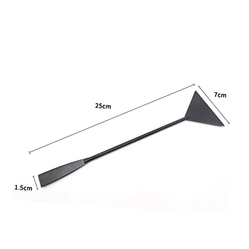 GALPADA Stainless Steel Sand Shovel for Aquariums Durable Plant Clipper Tool for Gravel and Substrate Maintenance for Freshwater and Tanks Black Finish