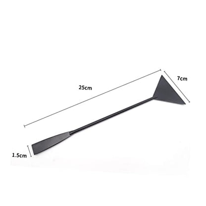 GALPADA Stainless Steel Sand Shovel for Aquariums Durable Plant Clipper Tool for Gravel and Substrate Maintenance for Freshwater and Tanks Black Finish