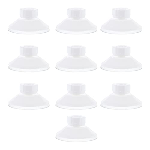 Toddmomy 10pcs White Screw Suction Cup Practical Aquarium Sucker Easy Install Disassemble