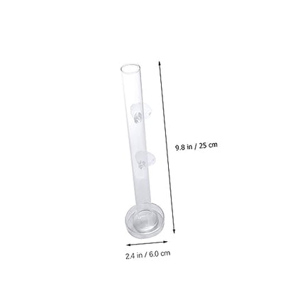BESPORTBLE Transparent Glass Shrimp Feeding Tube Set Feeder Tray for Aquarium Durable and Reliable Glass Design Convenient Feeding for Fish and Shrimp Easy to Install