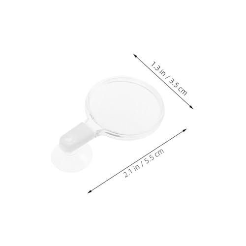 Acrylic Fish Tank Magnifying Viewer with Suction Cup High Transparency Magnifier for Small Animals Plants and Micro Landscapes Observation Aquariums