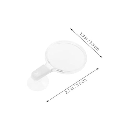 Acrylic Fish Tank Magnifying Viewer with Suction Cup High Transparency Magnifier for Small Animals Plants and Micro Landscapes Observation Aquariums