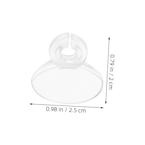 GALPADA 40pcs Aquarium Cup Clips for Oxygen Tubing Fish Pump Holders with for Easy Installation Soft Card Slot Design for