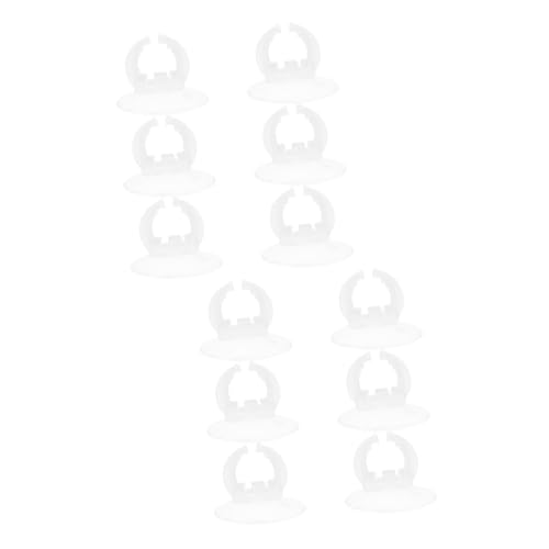 BESPORTBLE 2sets Aquarium Suction Cup Light Holder Fish Tank Lamp Rack Silicone Base Strong Adhesive Easy Install for Aquarium Lamps 6pcs*2