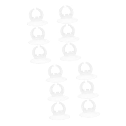 BESPORTBLE 2sets Aquarium Suction Cup Light Holder Fish Tank Lamp Rack Silicone Base Strong Adhesive Easy Install for Aquarium Lamps 6pcs*2