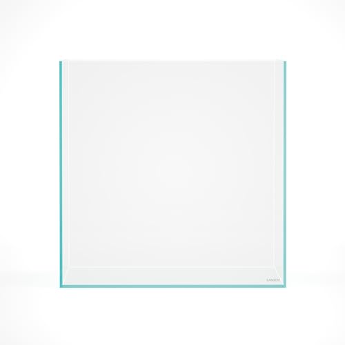 31 Gallon Cube Rimless Low Iron Aquarium Fish Tank,19.7" L × 19.7" W × 19.7" H (50cm x 50cm x50cm) 8mm Thickness with Nano Foam Leveling Mat Included - size: 31Gal W19.7×D19.7×H19.7 in(50x50x50cm)