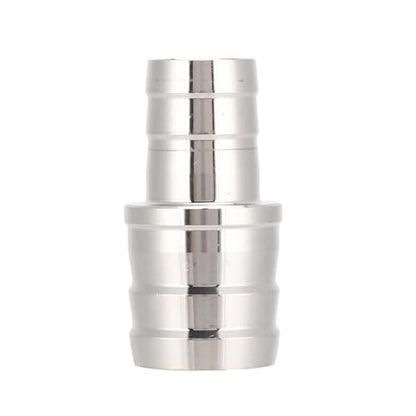 Silver Stainless Steel Aquarium Pipe Adapter Leak-Proof Joint Water Connector Fitting for Fish Tank Air Pump(16mm to 22mm) - size: 16mm to 22mm