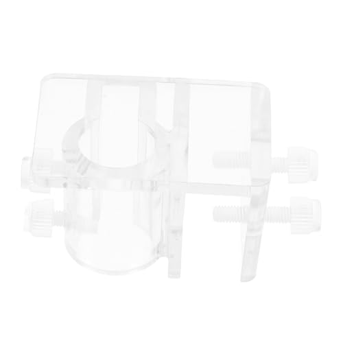 Milisten Adjustable Acrylic Aquarium Hose Holder Removable Water Tube Clamp for Fish Tank Tools Quick Installation Minimalist Design Versatile Dosing Pump Accessory