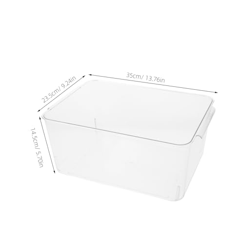 DOITOOL Plastic Betta Fish Tank with Lid, Shatterproof Desktop Turtle Habitat Aquarium for Small Reptiles and Aquatic Pets, Rectangle Carry Handle Design for Home and Office Use