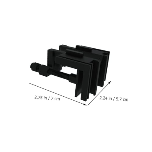 Abaodam 2Pcs Fish Tank Fixed Clips Multifunctional Aquarium Holder Durable Fish Tank Pipe Clamp with Groove Design for Organizing Wires and Preventing Abrasion