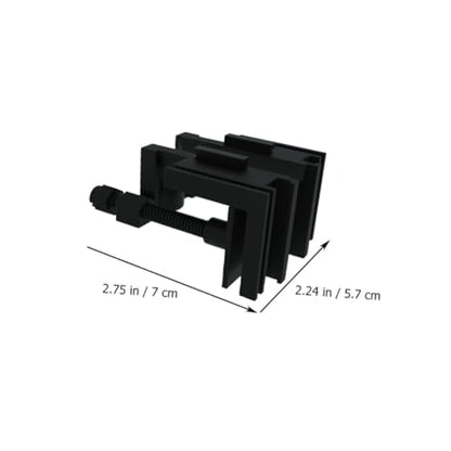 Abaodam 2Pcs Fish Tank Fixed Clips Multifunctional Aquarium Holder Durable Fish Tank Pipe Clamp with Groove Design for Organizing Wires and Preventing Abrasion