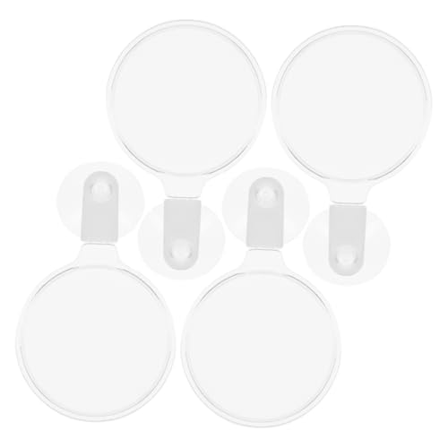 NOLITOY 4pcs Acrylic Glass with Cup for Fish Tank Betta Fish Plants and Spiders Viewing Tool Easy Installation and Sturdy Design