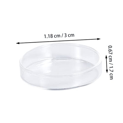 Toddmomy 1pc Glass Shrimp Feeder Bowl Crystal Glass Dish for Fish and Reptiles Decorative Aquarium Feeding Supply