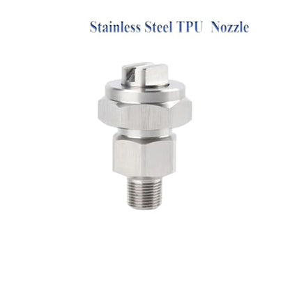 TPU Flat Fan Spray Nozzle,High Pressure Cleaning Industrial, 1/4'' Stainless Steel Jet(1l4-4002)