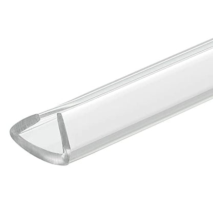 uxcell U Channel Edge Trim, 8.2ft Length Soft Rubber Guard Seal Strip Edge Protector Fit for 11-12mm Edge, (25/64" W x 5/8" H) Clear - size: 25/64"x 5/8"x 8.2ft