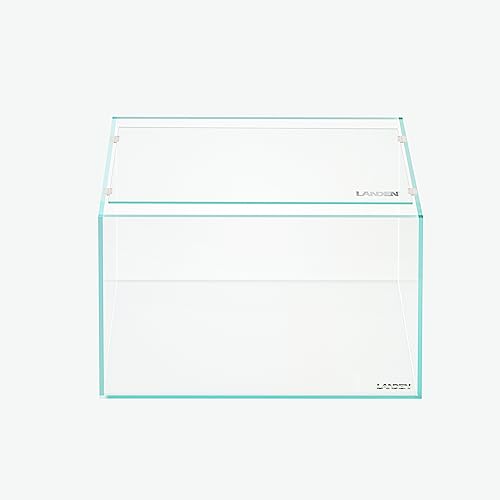4mm Thick Clear Glass Aquarium Lid, Includes 4 Clips for Secure Placement, 342 x 168mm(13.46x6.61 inches for 350-354mm Inner Length Aquariums, Adapted to LANDEN NA362226 - size: 342x168mm (1 pc)