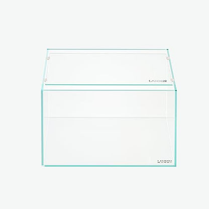 4mm Thick Clear Glass Aquarium Lid, Includes 4 Clips for Secure Placement, 342 x 168mm(13.46x6.61 inches for 350-354mm Inner Length Aquariums, Adapted to LANDEN NA362226 - size: 342x168mm (1 pc)