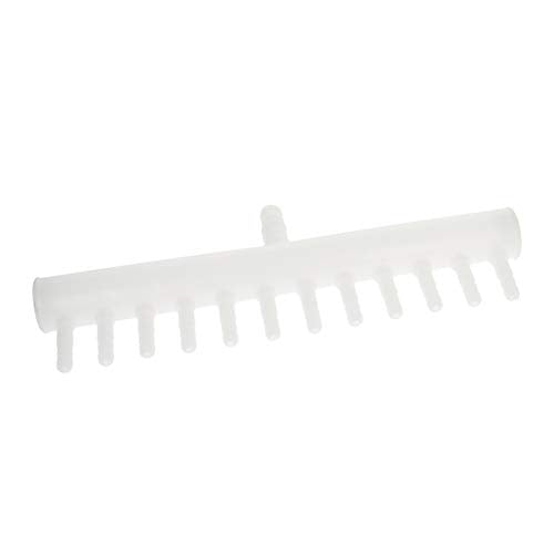 MroMax 8mm/0.31" to 4mm/0.16" Aquarium Air Line Tubing Splitter Connector Fish Tank Plastic Air Flow Divider Oxygen Splitter Lever Valve, 12 Way 1Pcs - size: 1pcs 12 Way