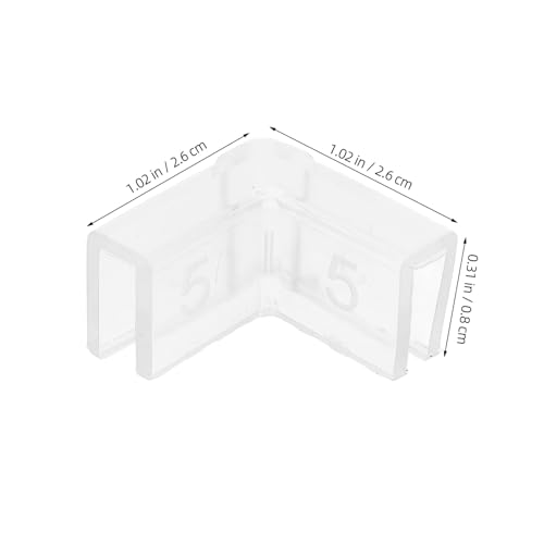 Luxshiny 10pcs 90° Silicone Corner Protectors for Fish Tank Aquarium Edge Guards Safety Indoor Table Bumper Cushions