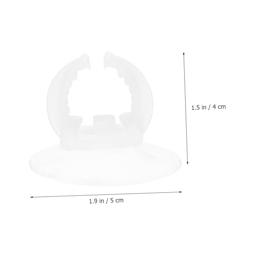 LIOOBO 6pcs Aquarium Lamp Stand Fish Tank Decorations Fish Tank Accessories Suction Cups Suckers Fish Tank Bracket Silicone Light Rack Fish Tank Lamp Bracket Lamp Holder White