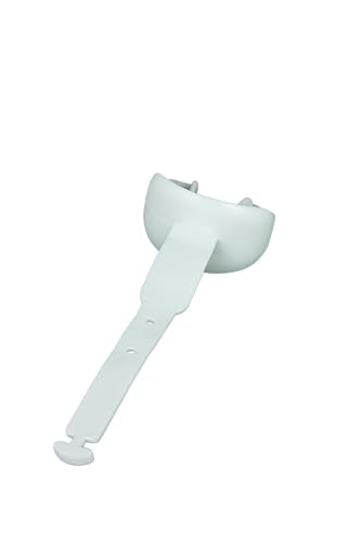 DAMAGE CONTROL Pacifier Football Mouth Guard – Permanent Strap – White - color: White