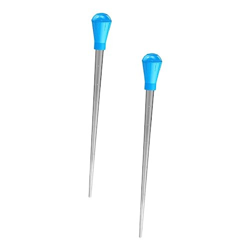 2pcs Kitchen Measuring Tubes Graduations Multi-use Plastic Pipettes for Liquid Transfer for Baking Fish Tank Maintenance and Laboratory Use