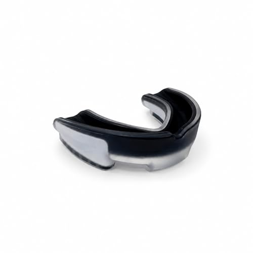 Mouth Guard for Sports, Youth&Adult Mouthguard for Football, Lacrosse, Hockey, Boxing, MMA, Mouth Piece, Protective Gear (Black White) - color: Black White