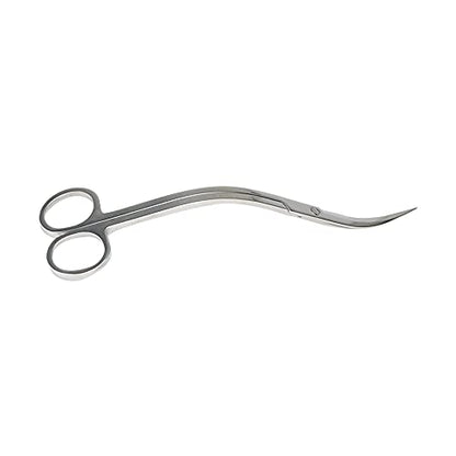 BROPC Stainless Steel Mirror Wave Scissors - 9.8" Aquarium Scissors for Saltwater and Freshwater Plant Trimming and Maintenance