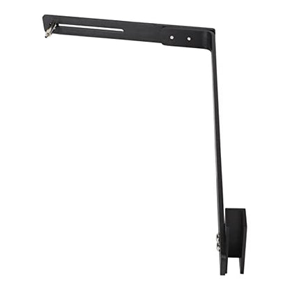 Aquarium Light Stand Adjustable Height 12 to 24 Inches Universal Mount for Fish Tank Lighting Bracket Supports 15 Lbs Weight Black Finish for Stable Light Fixing in Large Deep Aquariums