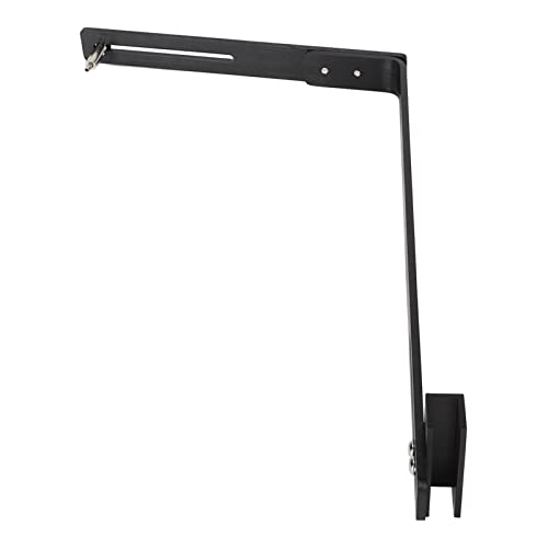 Aquarium Light Stand Adjustable Height 12 to 24 Inches Universal Mount for Fish Tank Lighting Bracket Supports 15 Lbs Weight Black Finish for Stable Light Fixing in Large Deep Aquariums