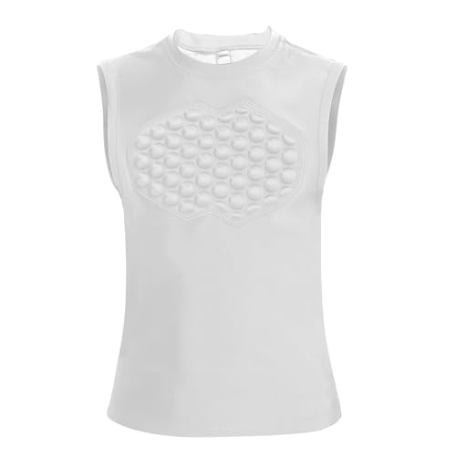 Topeter Baseball Chest Protector Shirt for Youth Kids, Heart Guard Sternum Protection Tank Tops for Goalies Catchers - size: X-Large, style: Athletic