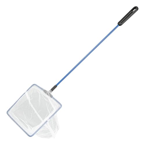 AQUANEAT Aquarium Fish Net, Small Fish Tank Cleaning Net, Food Wastes Skimmer for Small Ponds and Pools